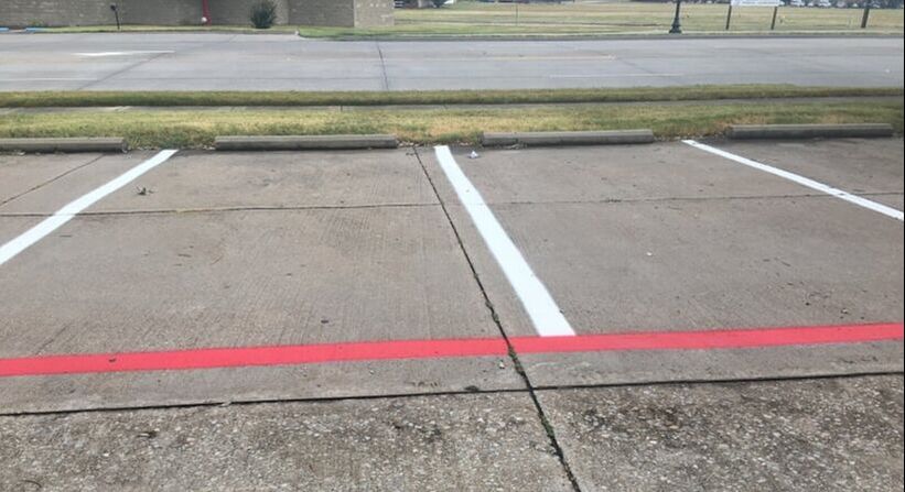 Line striping in your parking lot in Tampa, Florida