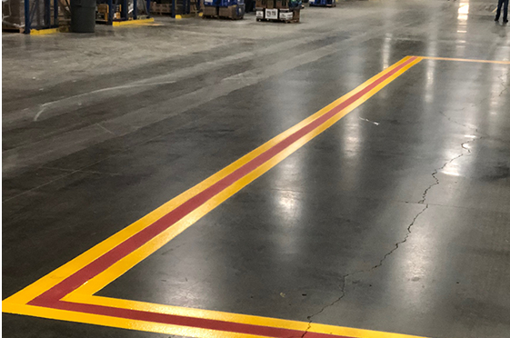 Warehouse Floor Striping Tampa, Florida